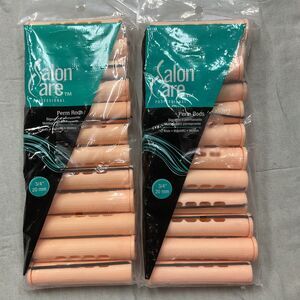 Salon Care Set Of Two Professional‎ Perm Curler Rods 3/4 20mm" NEW